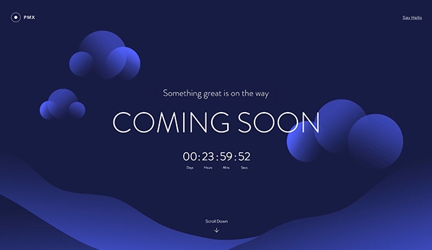 Coming Soon Pages